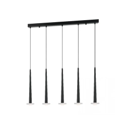 22112 PENDANT LED LIGHT 14W 3000K ALUMINUM -MARBLE BLACK Zambelis Lights