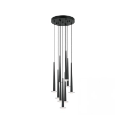 22113 PENDANT LED LIGHT 25W 3000K ALUMINUM -MARBLE BLACK Zambelis Lights