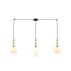 22153 LINE LIGHT 3XE27 METAL/CERAMIC/OPAL GLASS Zambelis Lights