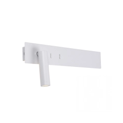 H52 HOTEL SCONCE LED 3W+10W WHITE MATT Zambelis Lights