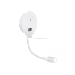 H58 HOTEL SCONCE LED 3W USB WHITE MATT Zambelis Lights