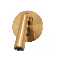 H71 HOTEL SCONCE RECESSED LED 1X3W BRUSHED BRASS Zambelis Lights