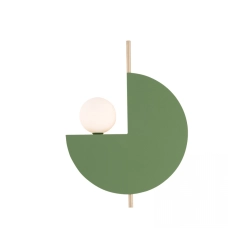 22203 WALL LAMP 1XG9 SANDY OLIVE GREEN - GOLD Zambelis Lights