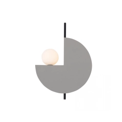22205 WALL LAMP 1XG9 GREY - BLACK Zambelis Lights