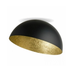 23259 CEILING LAMP E27 MAX 40W METAL BLACK - GOLD LEAF Zambelis Lights