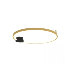 23096 CEILING LED LIGHT 24W 3000K ALUMINIUM-SILICON,BLACK-GOLD RING INDOOR DECORATIVE LIGTHS Zambelis Lights
