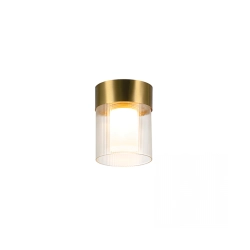 23017 CEILING LIGHT 9W 3000K METAL-GLASS GOLD SHADE Zambelis Lights