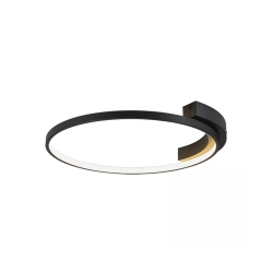 2076 CEILING LIGHT 39W ALUMINUM & SILICON, SANDY BLACK SHADE 3000K Zambelis Lights