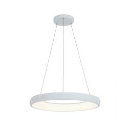 2053 PEDANT LIGHT 50W 3000K , ALUMINUM & ACRYLIC MATT WHITE FOR INDOOR SPACES Zambelis Lights