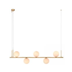 1998 PENDANT LIGHT 5XE14 GOLD FOR INDOOR USE Zambelis Lights