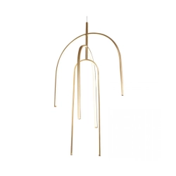 1931 PENDANT LIGHT LED 80W 3000K GOLD FOR INDOOR SPACES Zambelis Lights