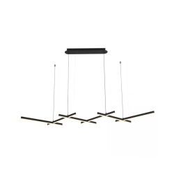 1948 PENDANT LIGHT 98W 3000K BLACK FOR INDOOR SPACES Zambelis Lights