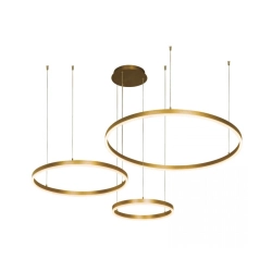 1956 PENDANT LIGHT 126W 3000K BRUSHED GOLD FOR INDOOR SPACES Zambelis Lights