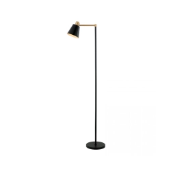 20216 FLOOR LAMP E27 MAX 25W ALUMINUM BLACK -GOLD ON/OFF SWITCH FOR INDOOR SPACES Zambelis Lights