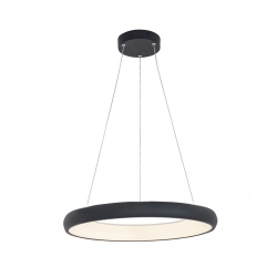 2052 PENDANT LIGHT 50W 3000K ALUMINUM & ACRYLIC MATT BLACK FOR INDOOR SPACES Zambelis Lights