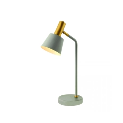 20220 TABLE LAMP E14 MAX 25W IRON GREY - GREEN-GOLD ON/OFF SWITCH Zambelis Lights