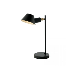 20223 TABLE LAMP E27 MAX 25W METAL -ALUMINUM BLACK -GOLD ROTATING HEAD ON/OFF SWITCH FOR INTERIOR SPACES Zambelis Lights