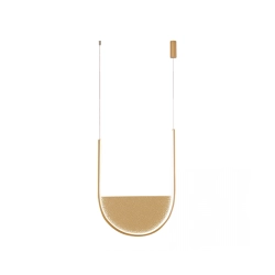 23165 PENDANT LED LIGHT 28W 3000K,4000K GOLD-CHAMPAGNE Zambelis Lights