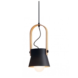 18192 PENDANT BLACK-WOOD 1xE27 40W Zambelis Lights