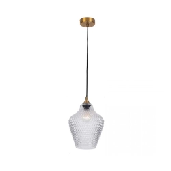 19125 PENDANT LIGHT 1XE27 CLEAR CLASS Zambelis Lights