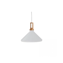 1512-W PENDANT LAMP 1XE27 ALUMINIUM WHITE Zambelis Lights
