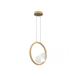23028 PENDANT LED LIGHT 7W 3000K ALUMINIUM-GLASS GOLD Zambelis Lights