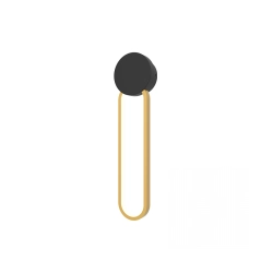 23102 SCONCE LED LIGHT 13W 3000K ALUMINIUM - SILICON, BLACK - GOLD Zambelis Lights