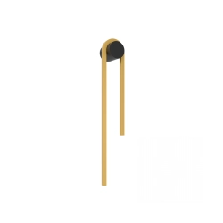 23107 SCONCE LED LIGHT 13W 3000K ALUMINIUM - PC DIFFUSER, GOLD - BLACK Zambelis Lights
