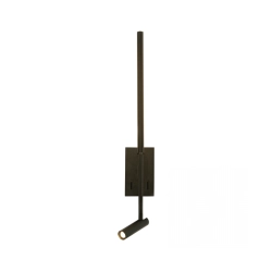 23039 HOTEL SCONCE LED LIGHT 2.5W+5W 3000K METAL - ALUMINIUM - ACRYLIC BLACK Zambelis Lights