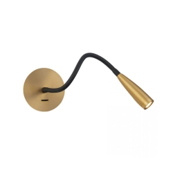 H63 HOTEL SCONCE LED LIGHTS 3W BRUSHED BRASS METAL - ALUMINIUM Zambelis Lights