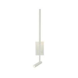 23040 HOTEL SCONCE LED LIGHT 2.5W+5W 3000K METAL - ALUMINIUM - ACRYLIC WHITE Zambelis Lights