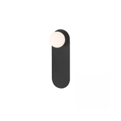 H64-B BEDROOM SCONCE 1XG9 BLACK MATT Zambelis Lights