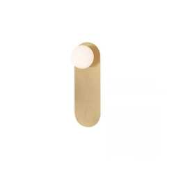 H64 BEDROOM SCONCE 1XG9 GOLD MAT Zambelis Lights