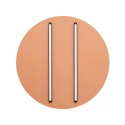 2569 CEILING LED LIGHT 43W 3000K BLACK MATT STICK - SANDY BRICK RED BASE Zambelis Lights