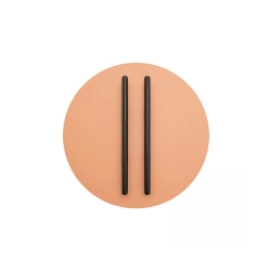 2574 WALL LED LIGHT 13W 3000K TRIAC BLACK MATT STICK - SANDY BRICK RED BASE Zambelis Lights