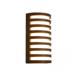 E341 OUTDOOR SCONCE LIGHT LED 10W 3000K ALUMINIUM BROWN IP65 Zambelis Lights