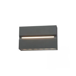 E272 OUTDOOR WALL LIGHT LED 15W 3000K ALUMINIUM GRAPHITE IP54 Zambelis Lights