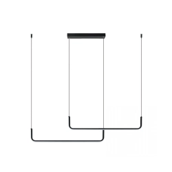 22010 PENDANT LED LIGHT 40W 3000K ALUMINIUM-SILICONE BLACK MATT Zambelis Lights