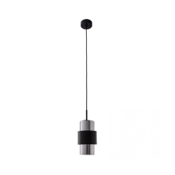 22002 PENDANT LIGHT E27 MAX 40W BLACK MATT CHROME CLASS Zambelis Lights