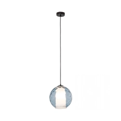 22034 PENDANT E27 MAX 40W GLASS BLUE Zambelis Lights