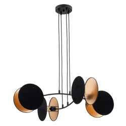 Lampa wisząca MOTIF 4 BLACK/GOLD 1325/4 EMIBIG Lighting - zdjęcie produktu