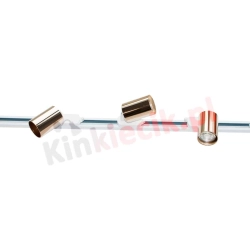 Zestaw szynowy KIKA 1m z KIKA BIANCO GOLD ROSE trzema oprawami Open Design Highlights