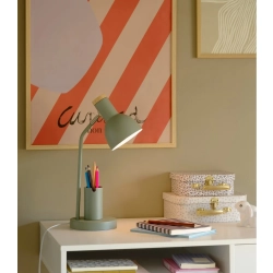 Zielona lampa biurkowa Devone wbudowany organizer 2512405023 Nordlux
