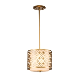 Mała lampa wisząca Ziggy – 1 źródło światła – Lakierowane złoto ZIGGY-1P-S-LG Elstead Lighting