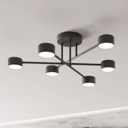 Lampa sufitowa HALO 6 BLACK 1355/6 EMIBIG Lighting - zdjęcie produktu