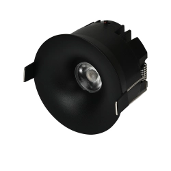 Oczko podtynkowe Zyra czarne LED CCT LP-1606/1RS BK LIGHT PRESTIGE