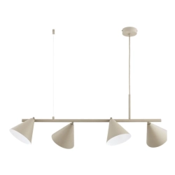 Lampa wisząca Zelta 4xE27 beżowa 63420 ALFA