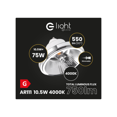 REFLECTOR LED GU10 ES111 COB 10,5W 4000K Sciemnialna DIMM  AR8619  MILAGRO