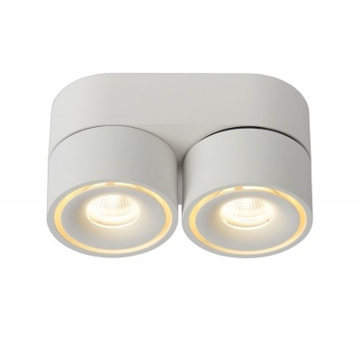 YUMIKO - Ceiling spotlight - LED Dim. - 2x8W 2700K - White 35911/16/31 Lucide