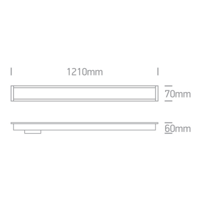 Recessed LED Linear Profiles 38152R/W/C ONE LIGHT